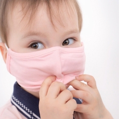 Set 02 Khẩu Trang cho bé vải Sợi Tre Đan Mạch BA059 Bambus kháng khuẩn tự nhiên BUBaby  - Phụ kiện chính hãng Bubaby