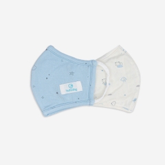 Set 02 Khẩu Trang cho bé vải Sợi Tre Đan Mạch BA059 Bambus kháng khuẩn tự nhiên BUBaby  - Phụ kiện chính hãng Bubaby