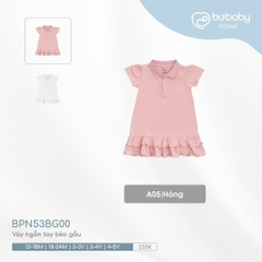 (1Y-5Y) Váy ngắn tay bèo gấu, váy liền sát nách cổ Polo BU Baby Ponie BPN53BG00 BPN540300 | Váy Bubaby chính hãng