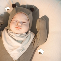 BU Baby (0-12M) Mũ Buộc dây Quả bông ABC1943QB Muda cho bé trai, bé gái  sơ sinh - Bamco  - Mũ bu baby - Mũ Bu sơ sinh