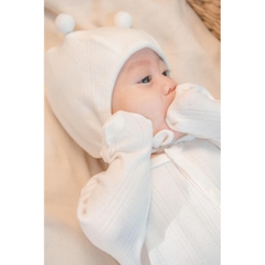 BU Baby (0-12M) Mũ Buộc dây Quả bông ABC1943QB Muda cho bé trai, bé gái  sơ sinh - Bamco  - Mũ bu baby - Mũ Bu sơ sinh