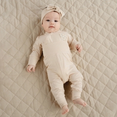 BuBaby Bộ dài tay cài chéo cho bé sơ sinh vải sợi tre mểm mại - Bambus BBB110803 | Bu Baby Chính Hãng