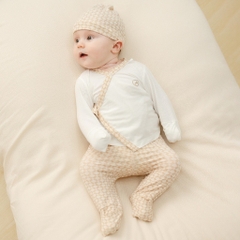 BuBaby Bộ dài tay cài chéo Bambus Iconic từ NB đến 3 tháng vải sợi tre mểm mại - Bambus BBB1301NS | Quần áo chính hãng