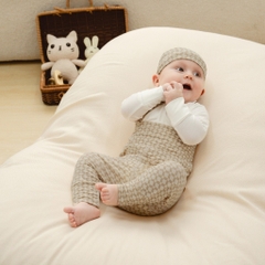 BuBaby Bộ dài tay cài chéo Bambus Iconic từ NB đến 3 tháng vải sợi tre mểm mại - Bambus BBB1301NS | Quần áo chính hãng