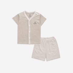 BuBaby Bộ ngắn tay cài giữa xuân hè cho bé sơ sinh từ 1 đến  12 tháng - BU Siro BSR130202  | Bu Baby Chính Hãng