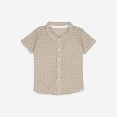 BuBaby (1Y-5Y) Áo sơ mi ngắn tay lịch sự, thanh lịch - Bu Baby bé trai - bé gái - Quần áo Bu Baby Pure Cotton BCT334100