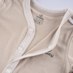 BuBaby Bộ dài tay cài giữa cho bé sơ sinh từ 1 đến 9 tháng chất vải thoải mái, co giãn  - Siro BSR110202 | Quần áo Bu