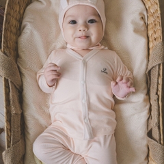 BuBaby Bộ dài tay cài giữa cho bé sơ sinh từ 1 đến 9 tháng chất vải thoải mái, co giãn  - Siro BSR110202 | Quần áo Bu