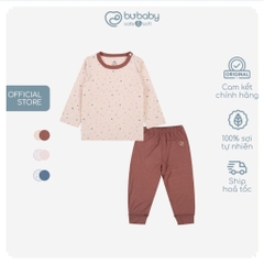 BuBaby Bộ quần áo dài tay cài vai Twinkle - Bambus BBB110107 | Bu Baby Chính Hãng
