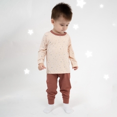 BuBaby Bộ quần áo dài tay cài vai Twinkle - Bambus BBB110107 | Bu Baby Chính Hãng