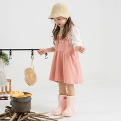 BuBaby Set váy yếm kèm áo dài tay bé gái - Terry BBC613100 | Bu Baby Chính Hãng