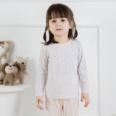 BuBaby Bộ dài tay cài vai Iconic cho bé từ 12 tháng đến 5 tuổi chất vải sợi tre - Bambus BBB1101NS | Quần áo chính hãng