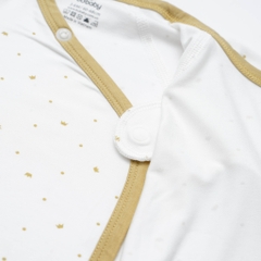 BuBaby Bộ quần áo dài tay cài chéo bao tay chân lật Glory - Bambus BBB110807 | Bu Baby Chính Hãng