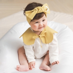 BuBaby Set Body kèm yếm cổ hoa bé gái Mimo cho bé sơ sinh từ 0 đến 12 tháng - GMC503100 | Bu Baby Chính Hãng