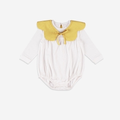 BuBaby Set Body kèm yếm cổ hoa bé gái Mimo cho bé sơ sinh từ 0 đến 12 tháng - GMC503100 | Bu Baby Chính Hãng