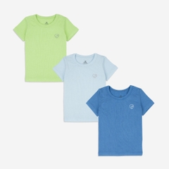 BuBaby Set 3 áo ngắn tay cổ tròn thoái mái, thuận tiện cho bé - Molist BMD330401 | Bu Baby Chính Hãng