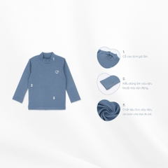 BuBaby Áo giữ nhiệt dài tay cổ 3cm giữ ấm cho bé - Siro BSR310900 | Bu Baby Chính Hãng