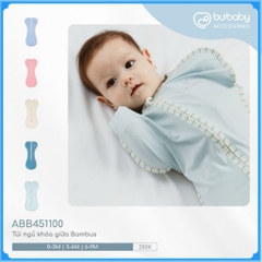 (0M-9M) Túi ngủ cho bé ABB451100 ABB451103 - chất sợi tre khoá kéo 2 chiều BUbaby - Túi ngủ BUbaby chính hãng