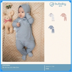 (NB-3M) Bộ dài tay cài chéo Siro - BSR110806 | Quần áo BU Baby Chính Hãng