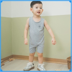 (6M-5Y) Set 2 áo sát nách cổ tròn Siro Rib Bé trai Bé gái - BSR340403 BSR340404 BSR350000| Quần áo BU Baby Chính Hãng