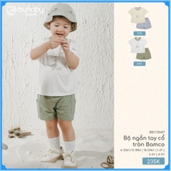 (6M-5Y) Bộ ngắn tay cổ tròn Bubaby Bamco - BBC130409 BBC130407 | Quần áo BU Baby chính hãng