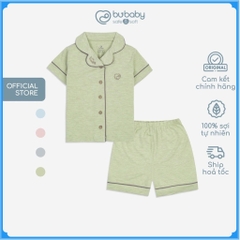 (12M-5Y) Bộ Quần Áo Bubaby cho bé mặc nhà, Bộ Pyjamas cộc tay chất liệu Sợi Tre - BBB130204 | Quần áo BU Baby chính hãng