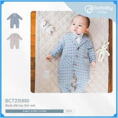 (1-12M) Body Bubaby Cotton cho bé trai bé gái BCT215800 BCT2101A1 BCT2102PP| Quần áo BU Baby chính hãng