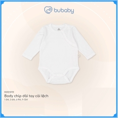 (1-12M) Body chip dài tay cài lệch Bubaby Siro BSR210701 | Quần áo BU Baby chính hãng