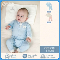 (1M-9M) Bộ dài tay cài giữa Thu êm cho bé trai bé gái Bubaby Bambus BBB110211 | Quần áo chính hãng