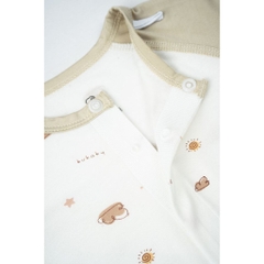 BU Baby (0M-12M) Bộ dài tay cài giữa Little Rainbow Bubaby Viscose IVS1102LR | Body Chính hãng