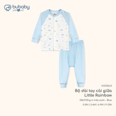 BU Baby (0M-12M) Bộ dài tay cài giữa Little Rainbow Bubaby Viscose IVS1102LR | Body Chính hãng