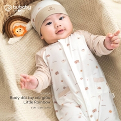 BU Baby (0M-9M) Body dài tay cài giữa Little Rainbow BU Viscose IVS2102LR | Sơ sinh chính hãng