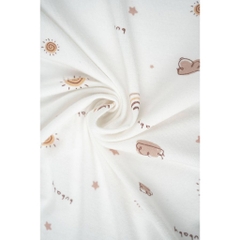 BU Baby (0M-9M) Body dài tay cài giữa Little Rainbow BU Viscose IVS2102LR | Sơ sinh chính hãng