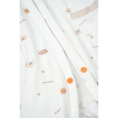 BU Baby (0M-9M) Body dài tay cài giữa Little Rainbow BU Viscose IVS2102LR | Sơ sinh chính hãng