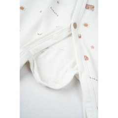 BU Baby (0M-9M) Body dài tay cài giữa Little Rainbow BU Viscose IVS2102LR | Sơ sinh chính hãng