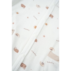 BU Baby (0M-9M) Body dài tay cài giữa Little Rainbow BU Viscose IVS2102LR | Sơ sinh chính hãng