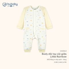 BU Baby (0M-9M) Body dài tay cài giữa Little Rainbow BU Viscose IVS2102LR | Sơ sinh chính hãng