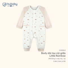 BU Baby (0M-9M) Body dài tay cài giữa Little Rainbow BU Viscose IVS2102LR | Sơ sinh chính hãng