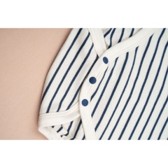 BU Baby (0M-12M) Body chip ngắn tay cổ thủy thủ Bubaby Cotton PCT235300 | Body Sơ sinh Chính hãng
