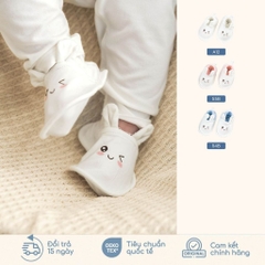 BU Baby (0-9M) Giày vải tai gấu thay thế tất sơ sinh Bamboo Cotton ABC420022 | Phụ kiện chính hãng