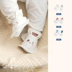 BU Baby (0-9M) Giày vải tai gấu thay thế tất sơ sinh Bamboo Cotton ABC420022 | Phụ kiện chính hãng