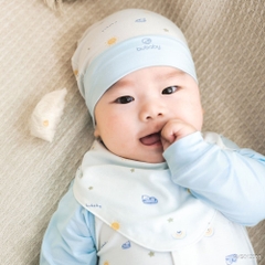 BU Baby Set Phụ kiện Mũ tròn Yếm Bao tay bao chân thoáng mát mềm mịn xinh yêu cho bé AVS1|Chính Hãng