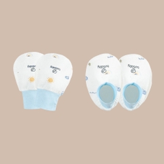 BU Baby Set Phụ kiện Mũ tròn Yếm Bao tay bao chân thoáng mát mềm mịn xinh yêu cho bé AVS1|Chính Hãng