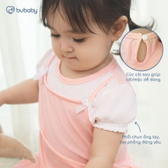 BU Baby (6M-5Y) Bộ ngắn tay cài sau Thời trang hè cho bé gái Bubaby Viscose IVS1310BG | Chính hãng