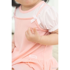BU Baby (6M-5Y) Bộ ngắn tay cài sau Thời trang hè cho bé gái Bubaby Viscose IVS1310BG | Chính hãng