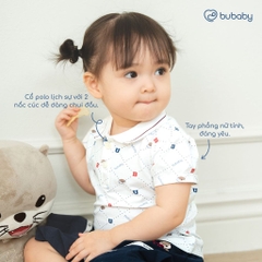 (12M-5Y) Bộ ngắn tay cổ Polo kèm chân váy cao cấp mềm mát thời trang hè cho bé Bubaby Ponie PPN1303