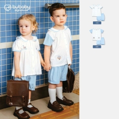 (6M-5Y) Quần áo ngắn tay thủy thủ mềm mại thoáng mát cho Bé trai Bé gái Bubaby Bamco - SBC1353