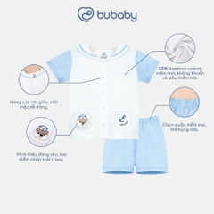 (6M-5Y) Quần áo ngắn tay thủy thủ mềm mại thoáng mát cho Bé trai Bé gái Bubaby Bamco - SBC1353