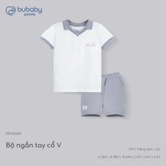 (6M-5Y) Bộ quần áo ngắn tay cổ Polo cổ V cao cấp Năng động Mùa Hè cho bé yêu Ponie - PPN13060