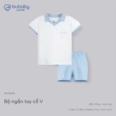 (6M-5Y) Bộ quần áo ngắn tay cổ Polo cổ V cao cấp Năng động Mùa Hè cho bé yêu Ponie - PPN13060